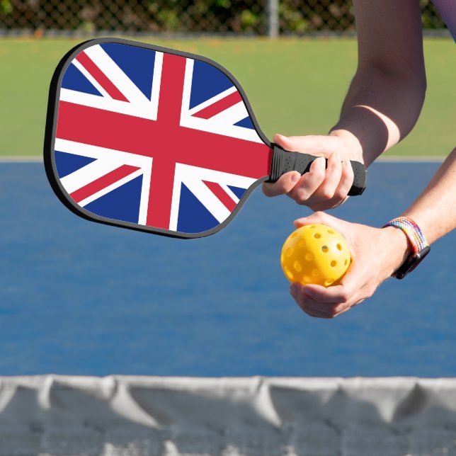 Raquette De Pickleball Pickleball Paddle with flag of United Kingdom (Insitu)