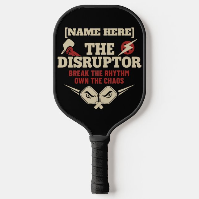 Raquette De Pickleball Pickleball Personalized Name The Disruptor Paddle (Recto)
