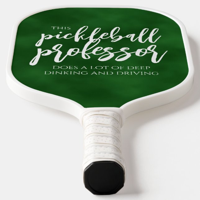Raquette De Pickleball Pickleball Professeur manuscrit Dinks Chalkboard (Poser)