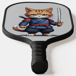 Raquette De Pickleball Pixel de chats Samurai