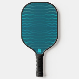 Raquette De Pickleball Plage côtière Salé Turquoise Wave Résumé Design