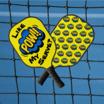 Plaisir Retro Pop Art Pickleball Paddle