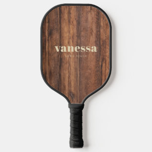 Raquette De Pickleball Planche à découper usée Minimal Moderne Classique 