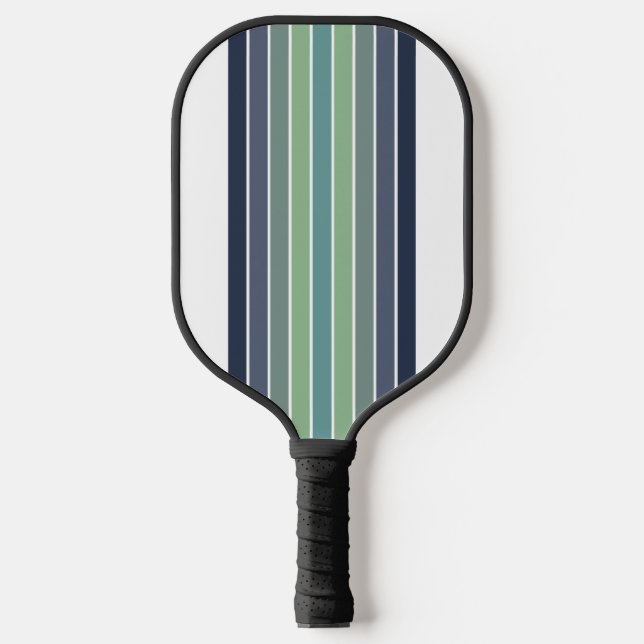 Raquette De Pickleball Planche de surf bleu et vert rétro (Recto)