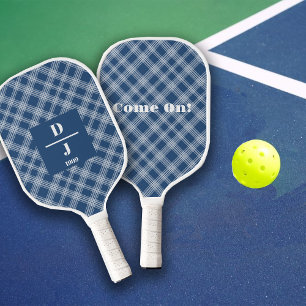 Raquette De Pickleball Plaques bleues Cobalt Initiales personnalisées