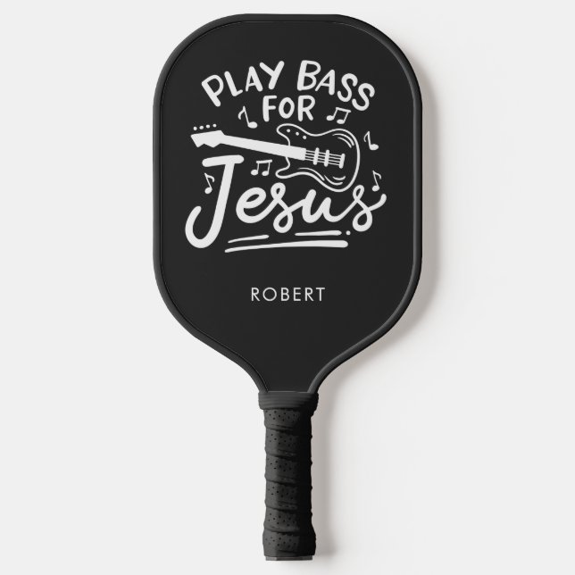 Raquette De Pickleball Play Bass for Jesus Christian Guitarist Custom (Recto)