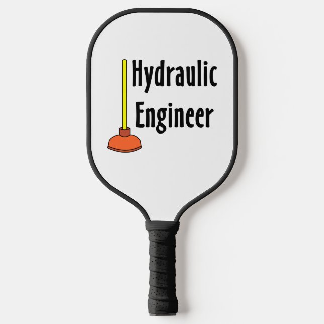 Raquette De Pickleball Plongeur de toilettes de l'ingénieur hydraulique (Recto)