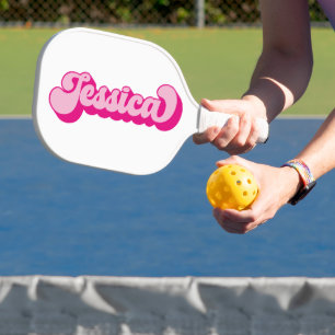 Raquette De Pickleball Police rétro Hot rose Jessica