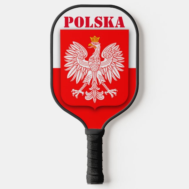 Raquette De Pickleball Pologne Drapeau Football patriotique Polska (Recto)