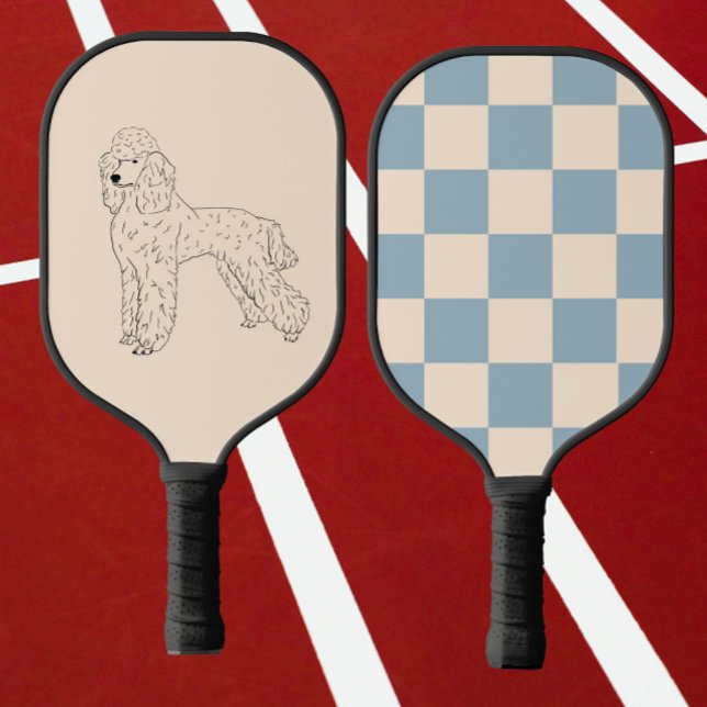 Raquette De Pickleball Poodle, dessin de chien (Créateur téléchargé)