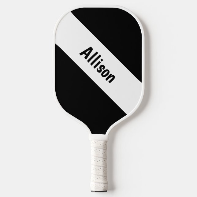 Raquette De Pickleball Preppy White sur Pickleball Paddle avec nom (Recto)