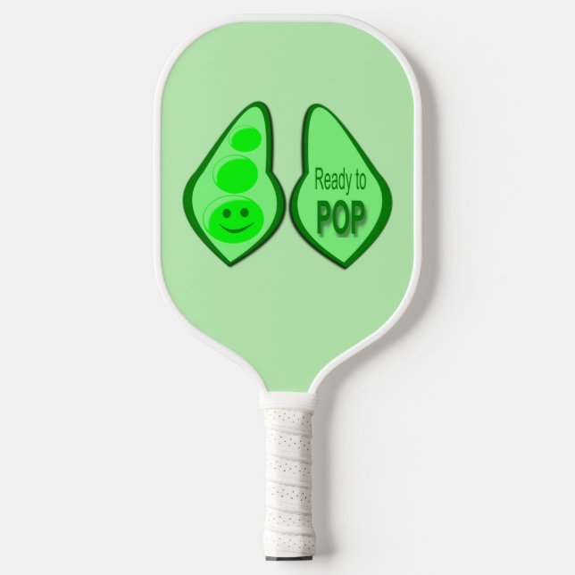 Raquette De Pickleball Prêt à cueillir des pois verts (Recto)