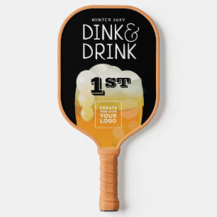 Raquette De Pickleball Prix du tournoi Dink & Drink avec logo du commandi