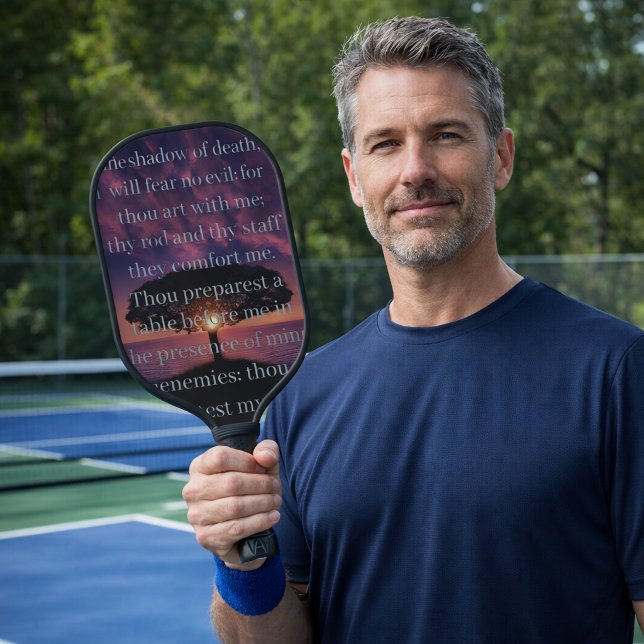 Raquette De Pickleball Psaume 23 Sunset Tree Christian (Créateur téléchargé)