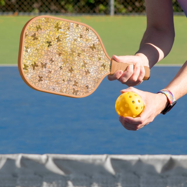 Raquette De Pickleball Puzzle Papillons et marguerites par Shirley Taylor (Insitu)