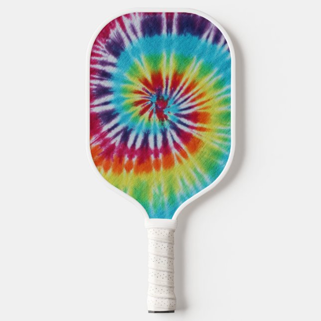 Raquette De Pickleball Rainbow Spiral Photo personnalisée (Recto)