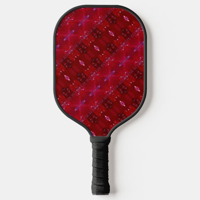 Raquette De Pickleball Red Snapdragon Ikat Too (Recto)