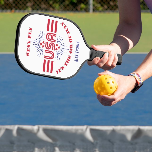 Raquette De Pickleball Reste mouche c'est le 4 juillet (Insitu)