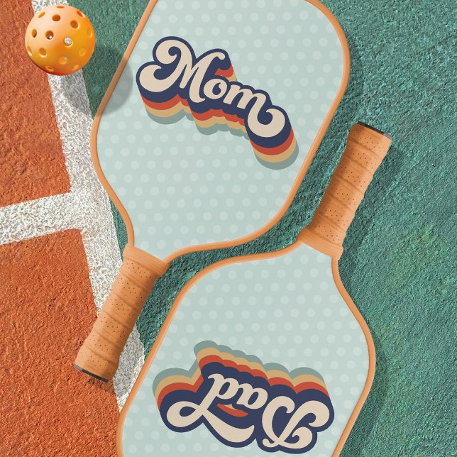 Raquette De Pickleball Retro Fête des Mères Sports cadeaux (Créateur téléchargé)