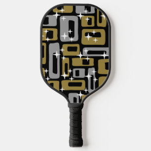Raquette De Pickleball Retro Mid-Century Moderne Abstrait