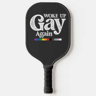 Raquette De Pickleball Réveillé Gay Encore Une Fois Soutien à la Fierté L