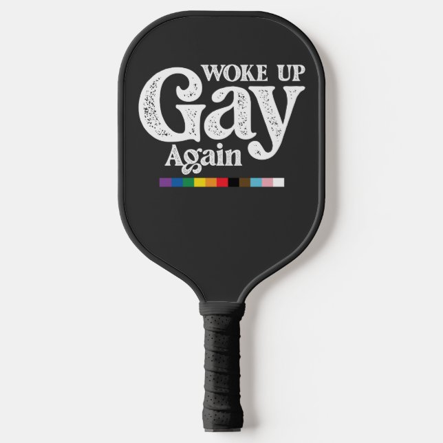 Raquette De Pickleball Réveillez Gay Soutenez à nouveau LGBT Pride (Recto)