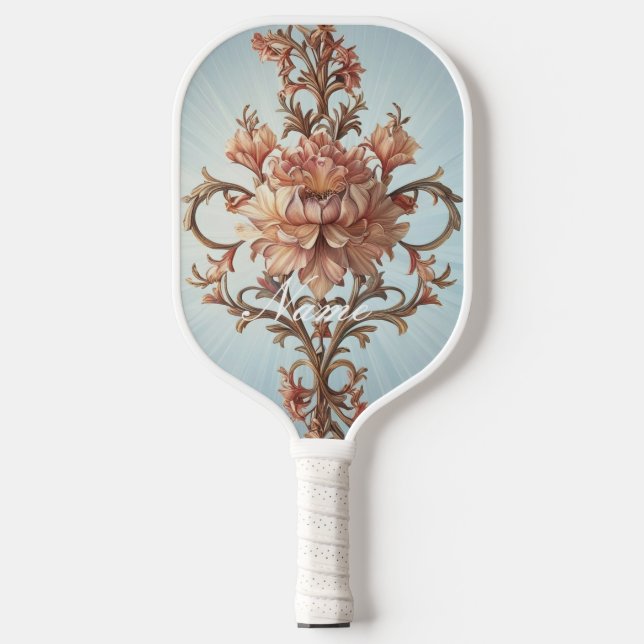 Raquette De Pickleball Rose baroque (Recto)