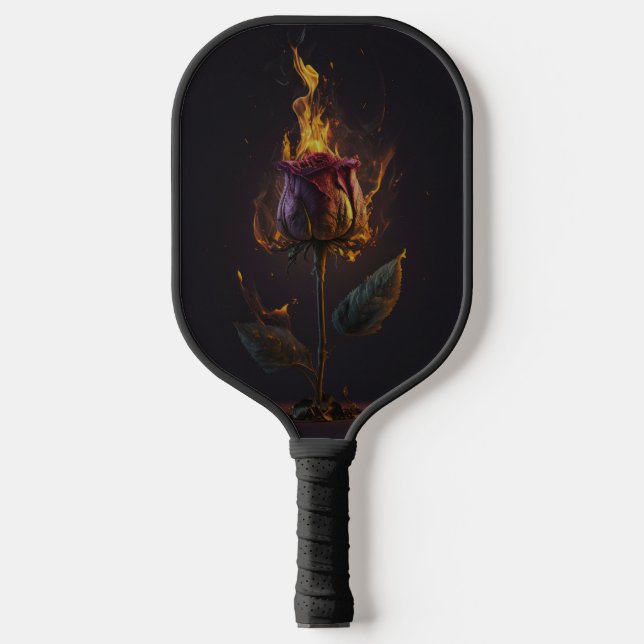 Raquette De Pickleball rose en feu (Recto)