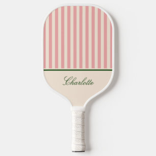Raquette De Pickleball Rose Pâle Rayé Prépa