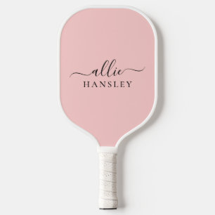 Raquette De Pickleball Rose pâle rose rose rose rose moderne Nom minimali
