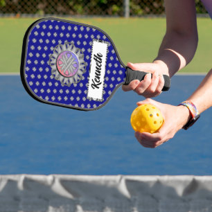 Raquette De Pickleball Ruban de trèfle gris par Kenneth Yoncich