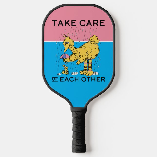 Raquette De Pickleball Rue Sésame | Big Bird Prenez soin de vous (Recto)