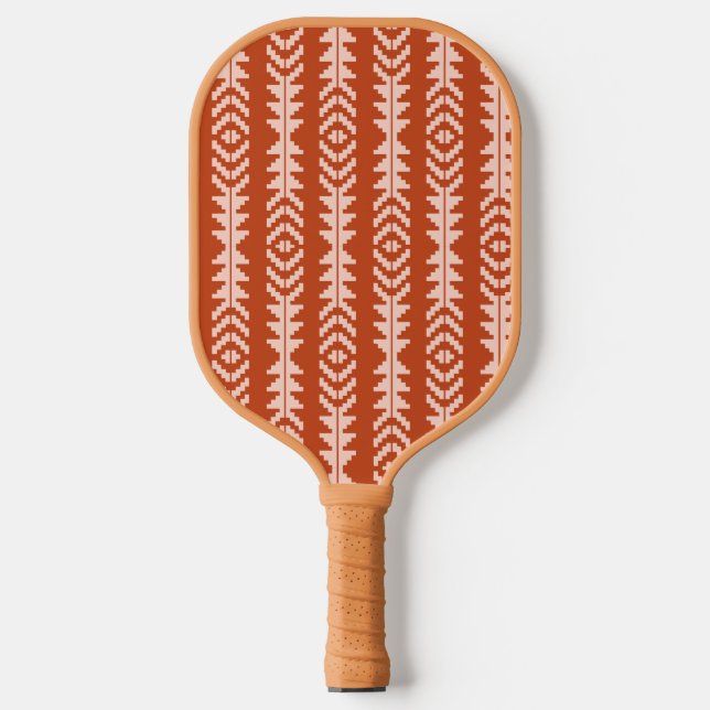 Raquette De Pickleball Sable et argile conception géométrique de bois (Recto)