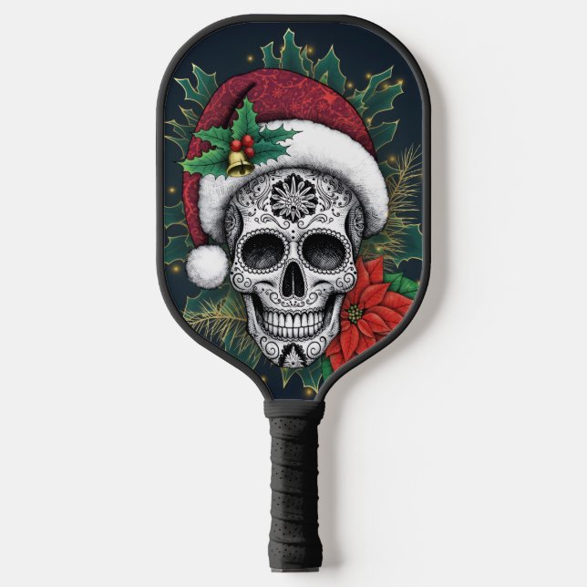 Raquette De Pickleball Santa Sugar Skull (Recto)