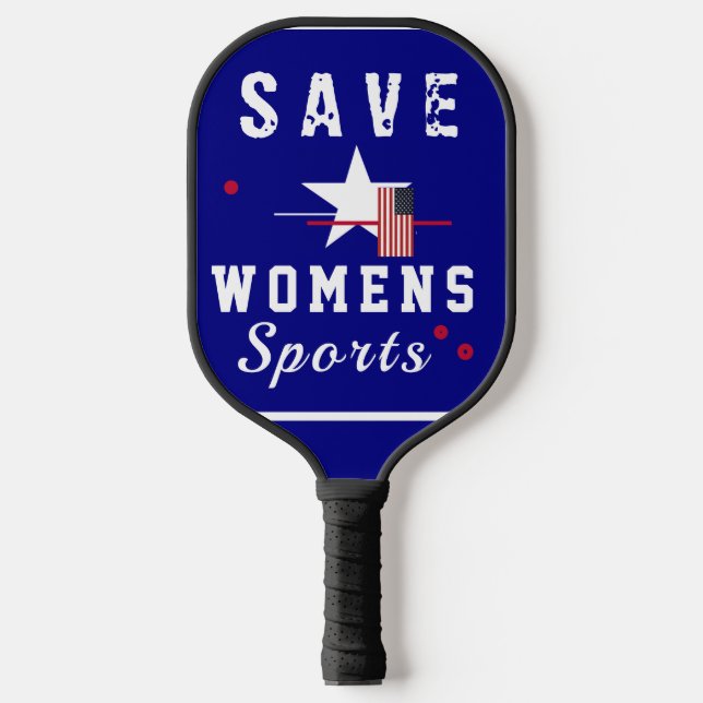Raquette De Pickleball Sauvez les sports pour femmes (Recto)