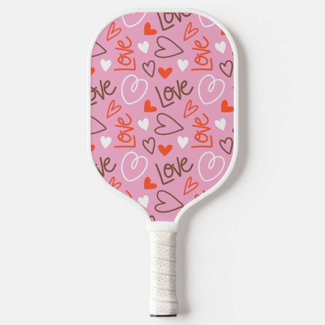 Raquette De Pickleball Scribblé Love Hearts Pickleball Paddle (Recto)