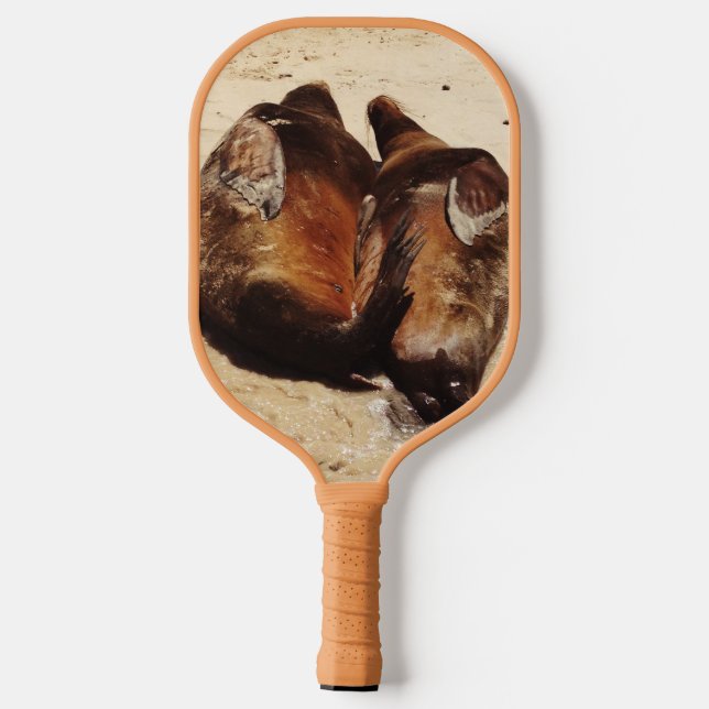 Raquette De Pickleball Sea Lions in Love Pickleball Paddle (Verso)