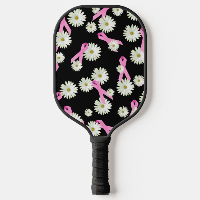 Raquette De Pickleball Sensibilisation au cancer du sein Rubans roses (Recto)