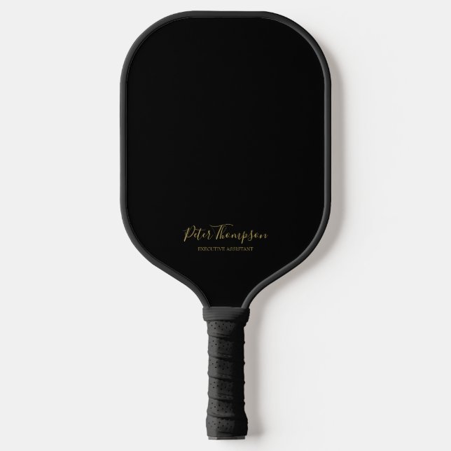 Raquette De Pickleball Signature élégante du script d'entreprise (Recto)