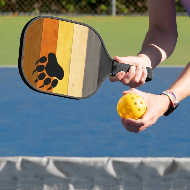 Raquette De Pickleball SlipperyJoe's Bear Pride drapeau de la texture du  (Insitu)