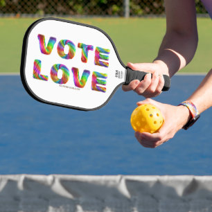 Raquette De Pickleball SlipperyJoe's vote amour égalité cadeaux gay pride