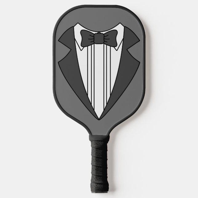 Raquette de pickleball Smoking Tuxedo pour témoin  (Recto)