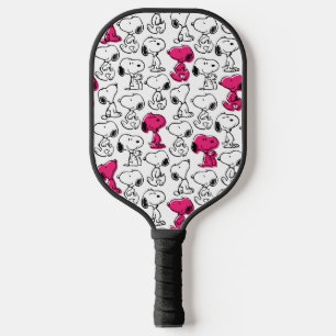 Raquette De Pickleball Snoopy Black & Magenta Motif