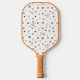 Raquette De Pickleball Snoopy Colorful Hearts Motif