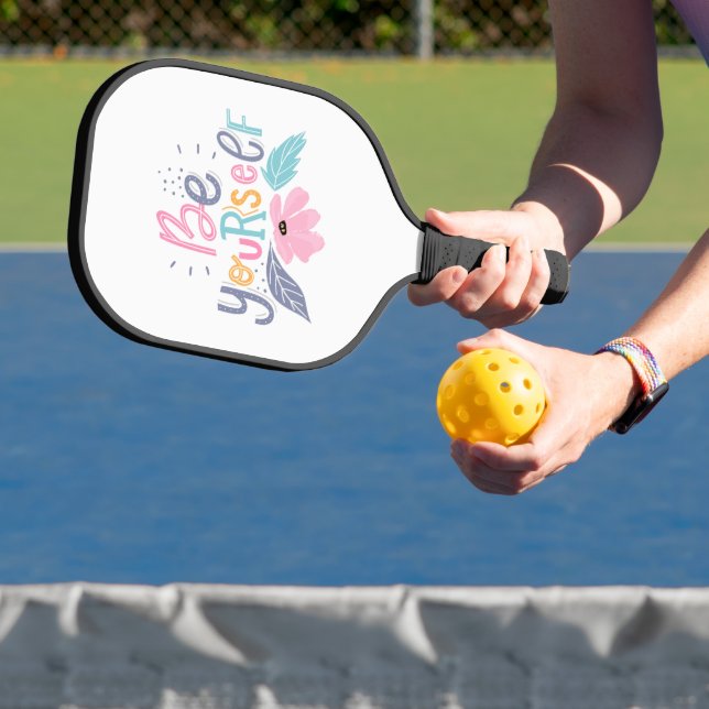 Raquette De Pickleball Soyez vous-même | Fleurs Pastel (Insitu)