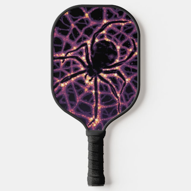 Raquette De Pickleball Spider Cosmic Web, Galaxie d'Halloween des horreur (Recto)