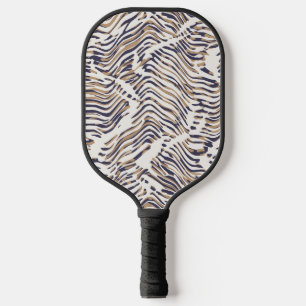 Raquette De Pickleball Sport Luxe Zèbre - Bronze + Taupe