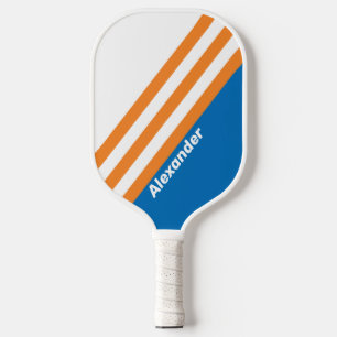 Raquette De Pickleball Sport Vintage New Amsterdam Rayures avec Nom