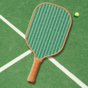 Raquette De Pickleball Style de bandes verticales en jade vert classique