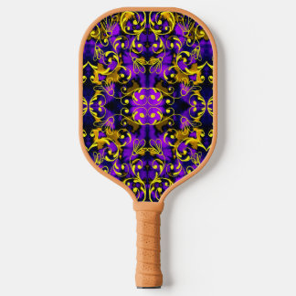 Raquette De Pickleball Style violet et Art déco doré